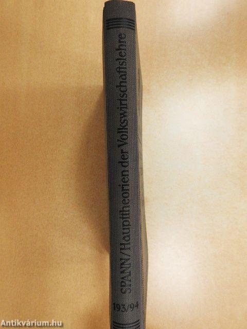 Die Haupttheorien der Volkswirtschaftslehre (gótbetűs)