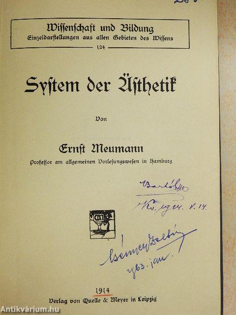 System der Ästhetik (gótbetűs)