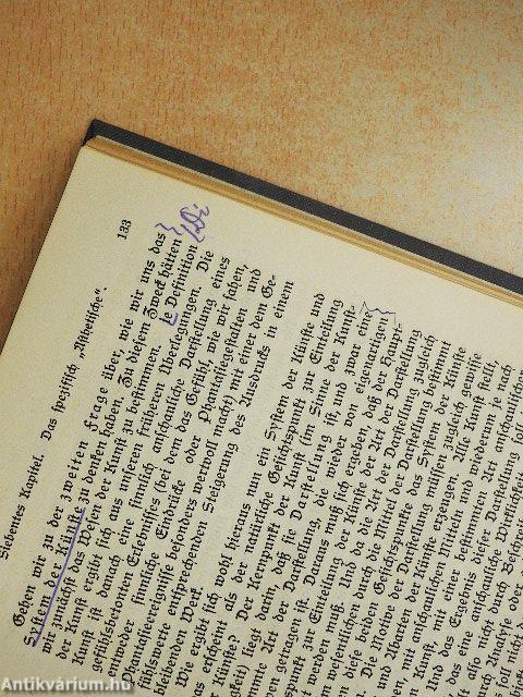 System der Ästhetik (gótbetűs)