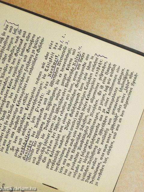 System der Ästhetik (gótbetűs)