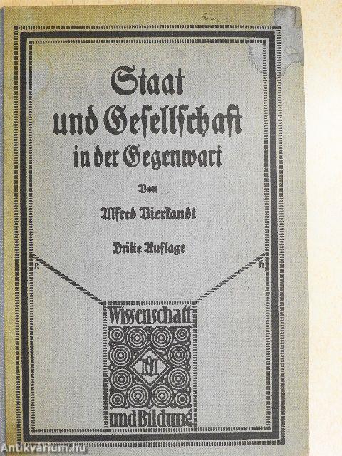 Staat und Gesellschaft in der Gegenwart (gótbetűs)