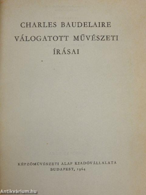 Charles Baudelaire válogatott művészeti írásai