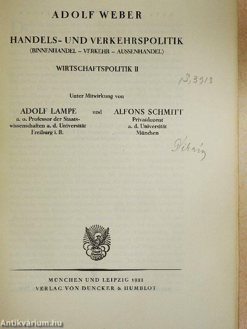 Handels- und Verkehrspolitik