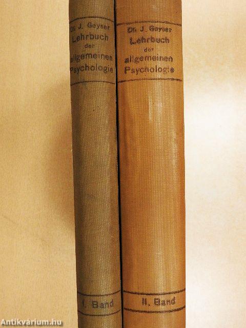 Lehrbuch der allgemeinen Psychologie I-II.