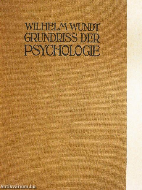 Grundriss der Psychologie