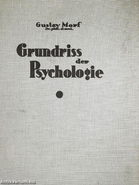 Grundriss der Psychologie