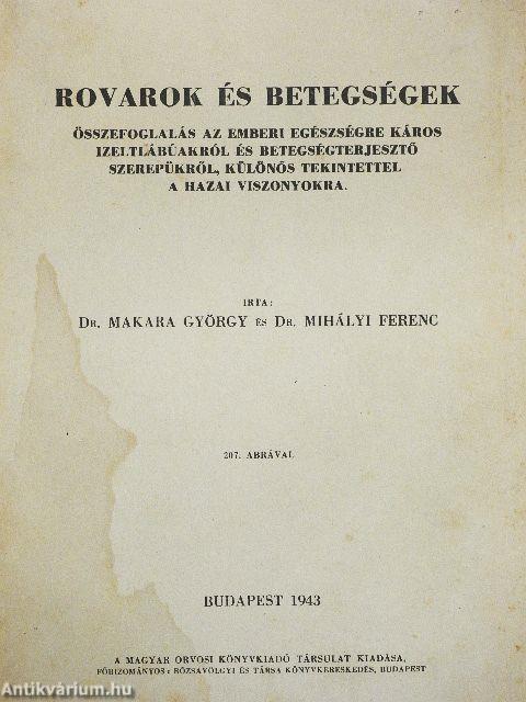 Rovarok és betegségek