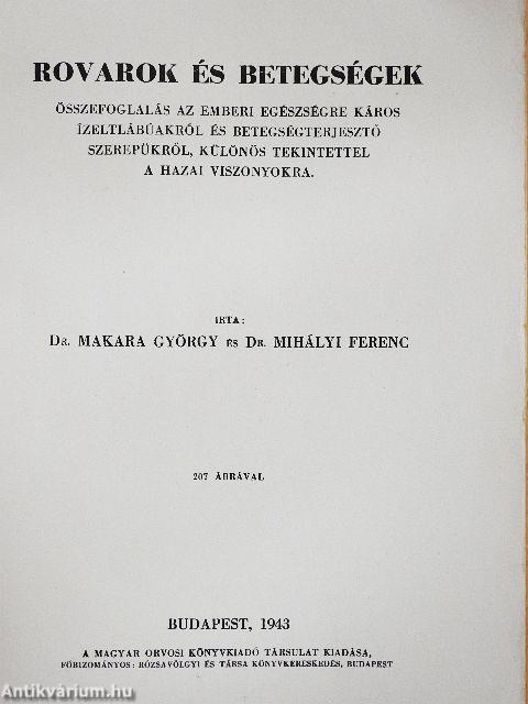 Rovarok és betegségek