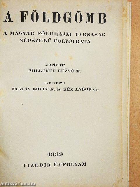 A Földgömb 1939. január-december