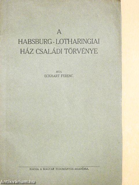 A Habsburg-Lotharingiai ház családi törvénye