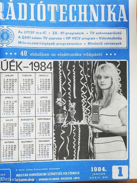 Rádiótechnika 1984. január-december
