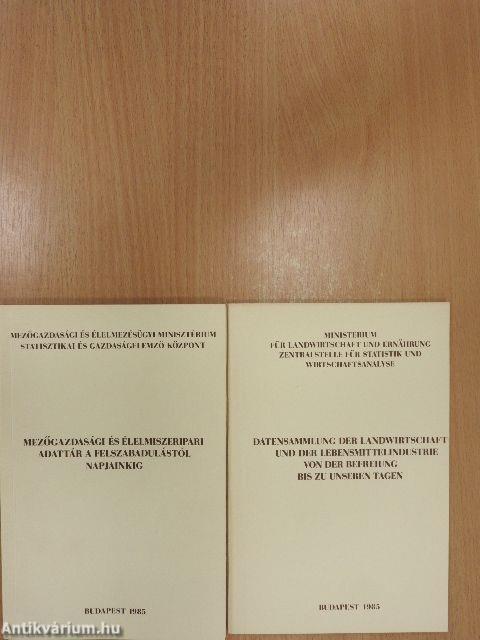 Mezőgazdasági és élelmiszeripari adattár a felszabadulástól napjainkig