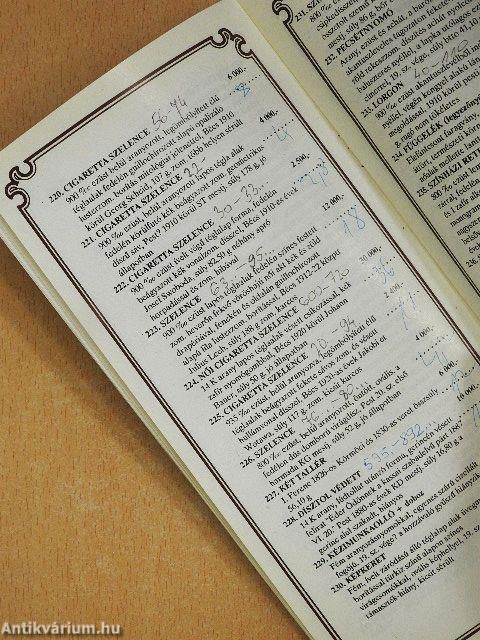 Tavaszi ékszer és nemesfém-aukció 1989