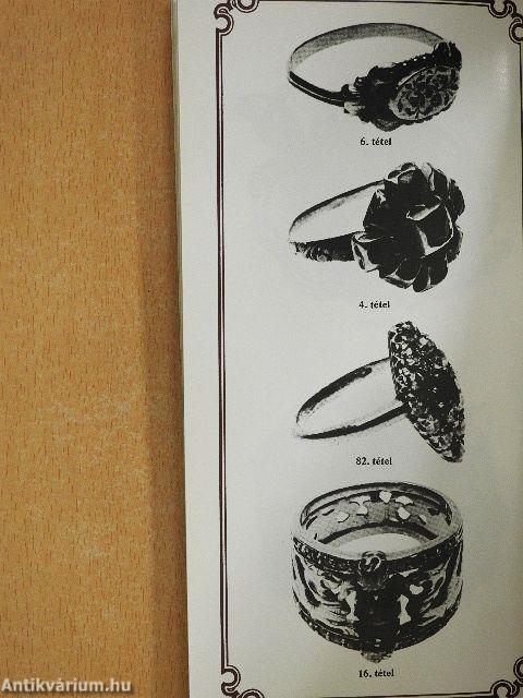 Tavaszi ékszer és nemesfém aukció 1984