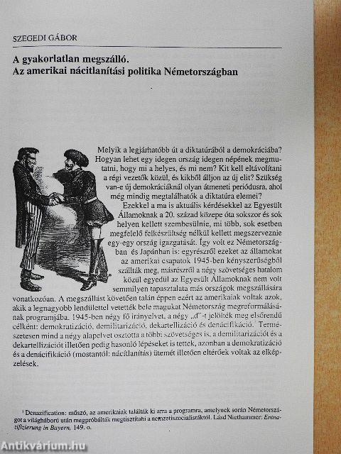 A gyakorlatlan megszálló - Az amerikai nácitlanítási politika Németországban