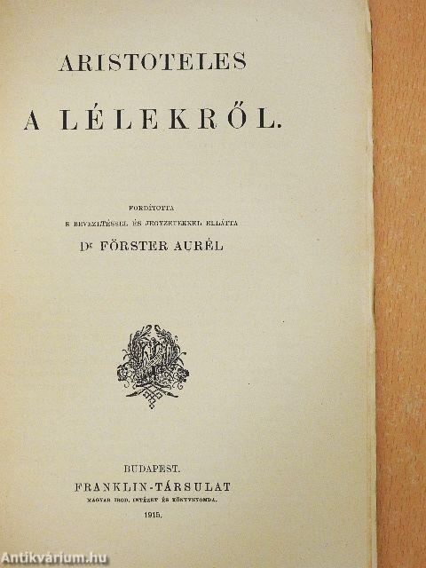 Aristoteles a lélekről