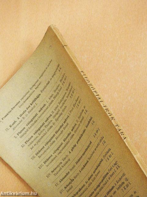 Kant prolegomenái minden leendő metafizikához, mely tudományként fog szerepelhetni