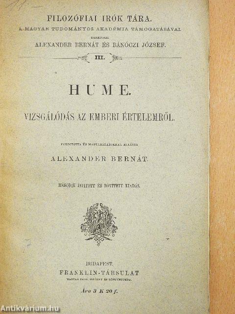 Vizsgálódás az emberi értelemről