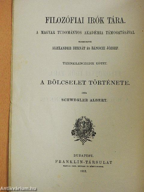 A bölcselet története