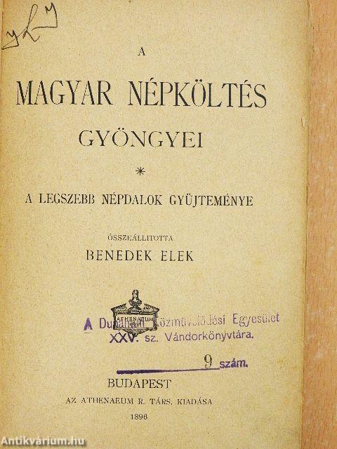 A magyar népköltés gyöngyei
