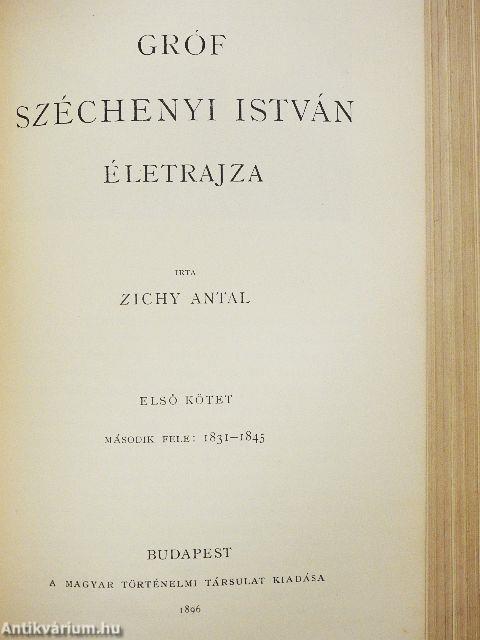 Gróf Széchenyi István életrajza I/1-2.