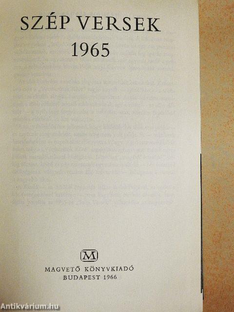 Szép versek 1965