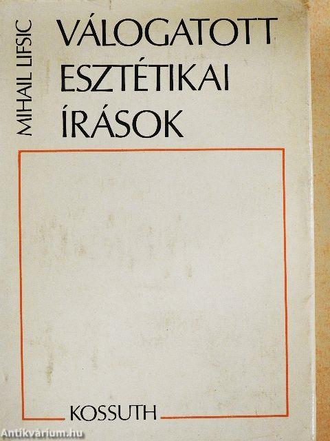 Válogatott esztétikai írások