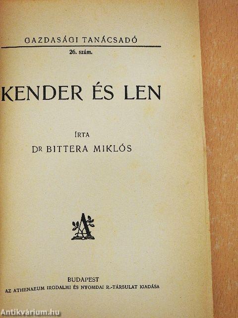 Kender és len