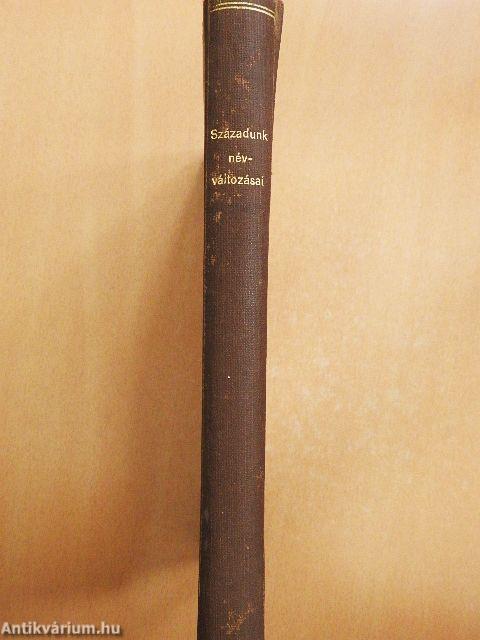 Századunk névváltoztatásai
