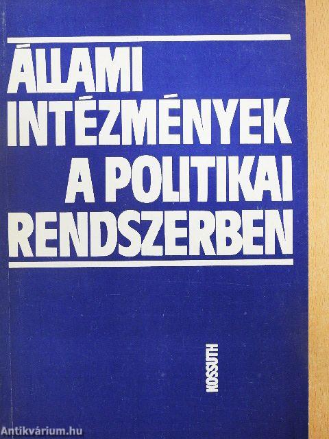 Állami intézmények a politikai rendszerben