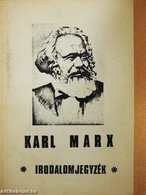 Karl Marx irodalomjegyzék