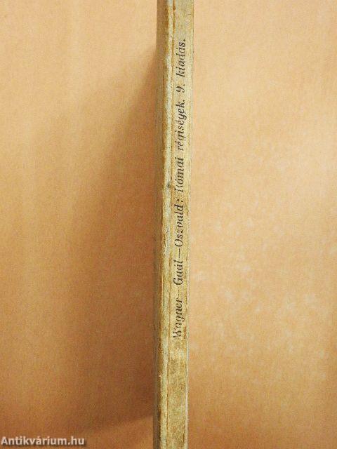 Római régiségek és a római irodalomtörténet vázlata