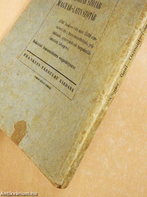 Római régiségek és a római irodalomtörténet vázlata