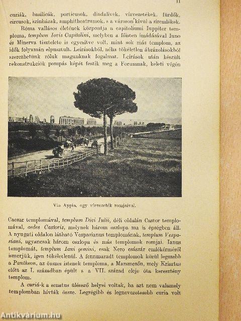 Római régiségek és a római irodalomtörténet vázlata