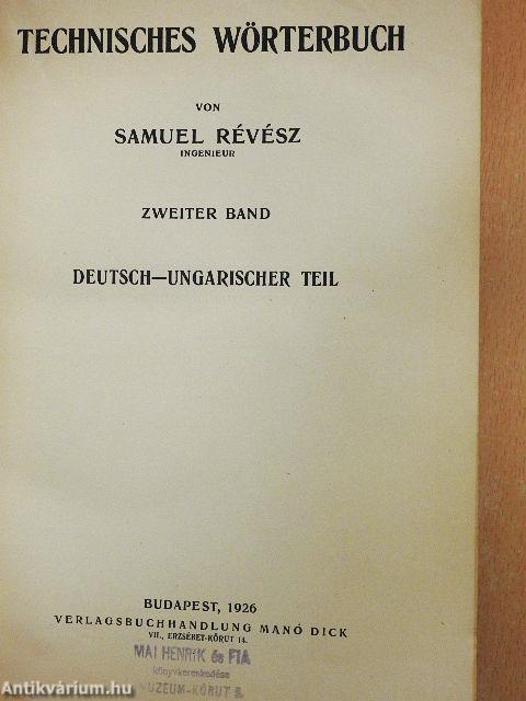 Technikus szótár II.