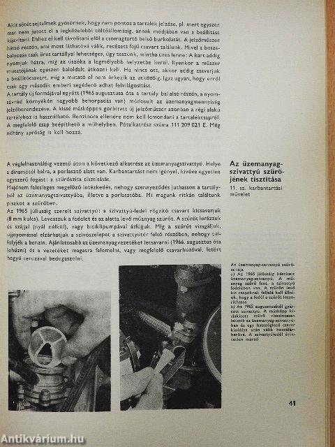 VW 1200/1300/1500 Tanácsadó