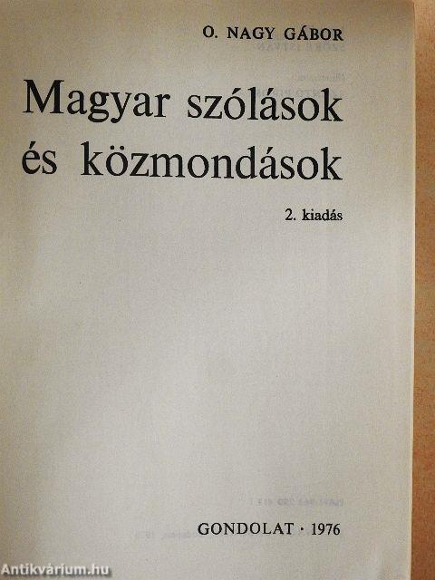 Magyar szólások és közmondások