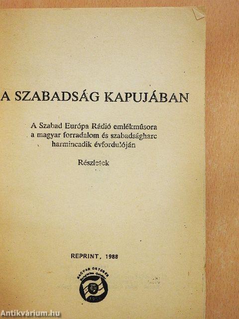 A szabadság kapujában