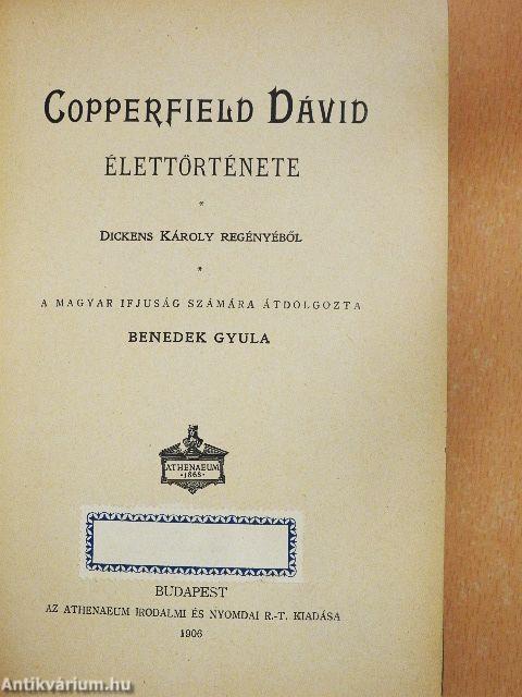 Copperfield Dávid élettörténete