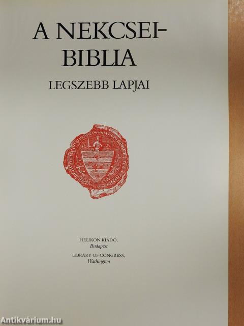 A Nekcsei-Biblia legszebb lapjai