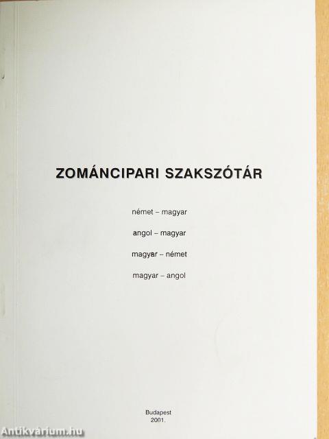 Zománcipari szakszótár