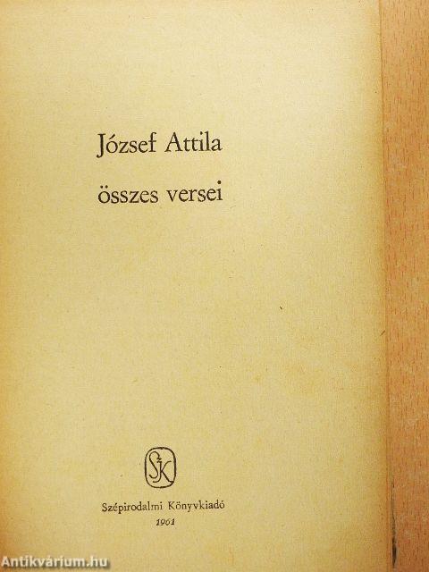 József Attila összes versei
