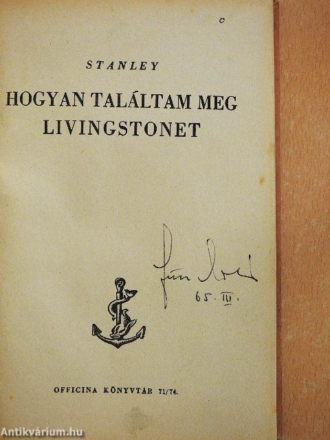 Hogyan találtam meg Livingstonet