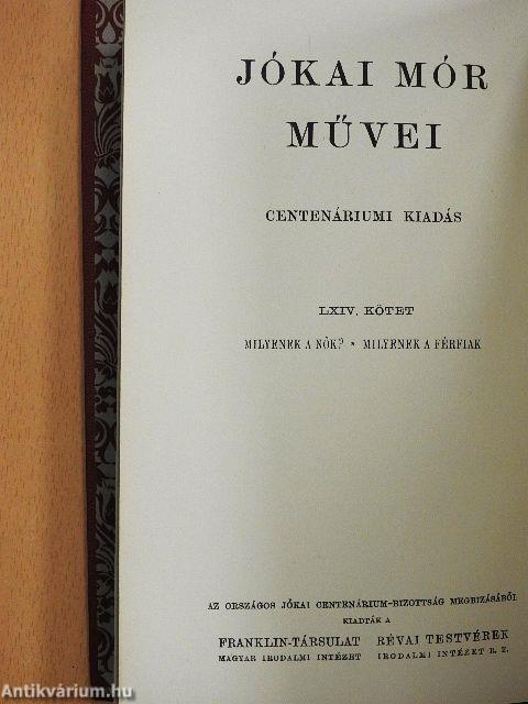 Milyenek a nők?/Milyenek a férfiak?