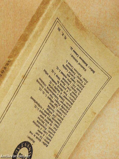 Robinson Crusoe I-II.