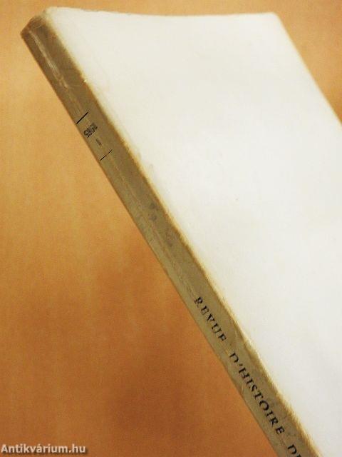 Revue d'Histoire du Théatre - Janvier-Mars 1965