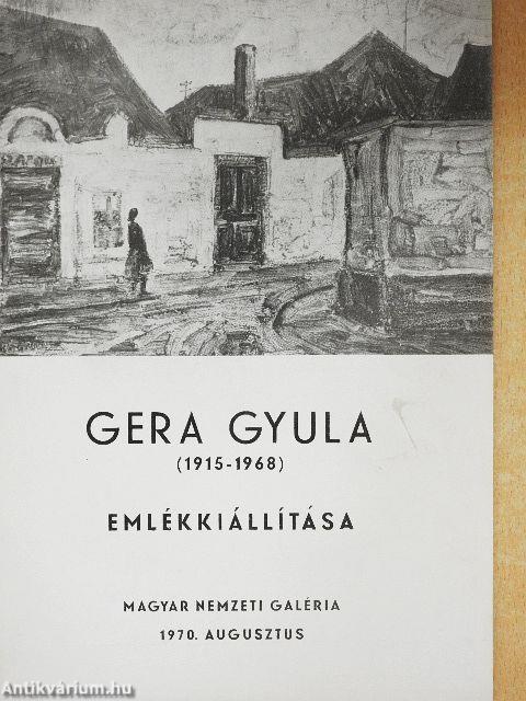 Gera Gyula emlékkiállítása