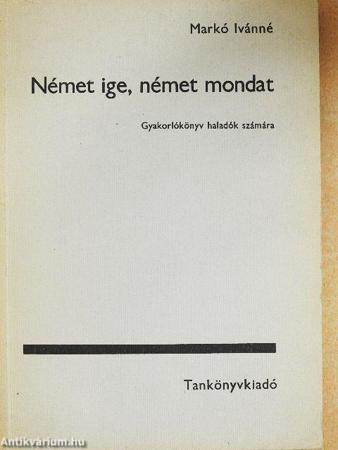 Német ige, német mondat