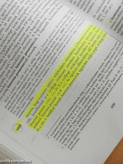 A római jog története és institúciói