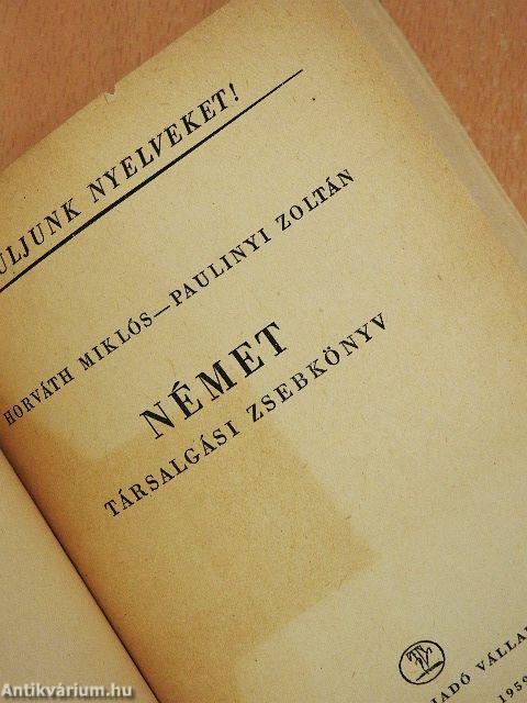 Német társalgási zsebkönyv